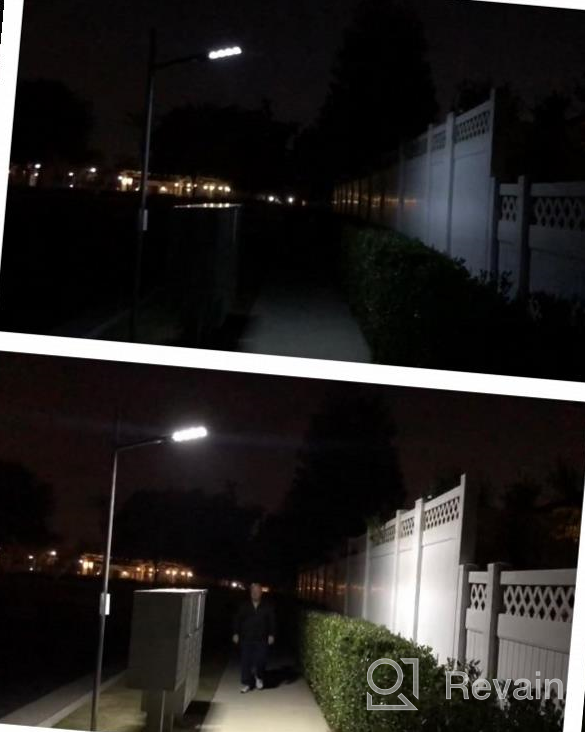 img 1 attached to Lovus 2Pack 400W Solar Street Light - 6000K LED Dusk To Dawn Outdoor Flood Lights With Radar Sensor, IP65 Waterproof Wall Or Pole Mount - ST40-039-2 review by Brian Messerly