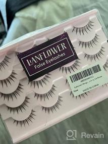 img 7 attached to Lanflower Manga-Inspired False Lashes, Set Of 10 Pairs: Spiky, Wispy, And Natural-Looking Anime Eyelashes Perfect For Japanese Cosplay And Korean-Inspired Makeup Looks