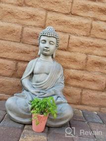 img 5 attached to Experience Zen: Kante 25.6" Lightweight Buddha Statue For Indoor And Outdoor Meditation