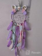 img 1 attached to QtGirl Unicorn Dream Catcher Feather Wall Decor: Vibrant Flower Dream Catcher for Girls Bedroom – Stunning Flower Wall Hanging Decoration review by Kevin Cheek