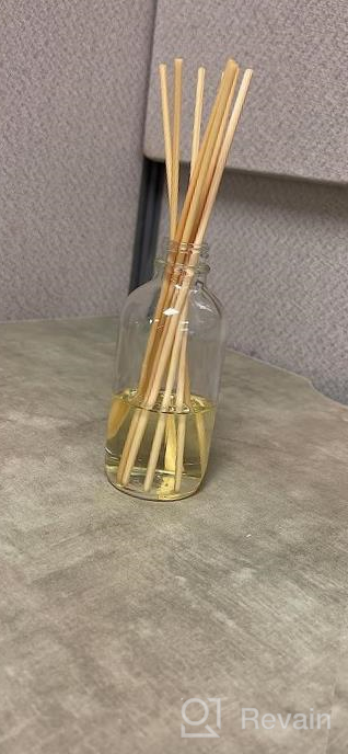 img 1 attached to Hossian Natural Rattan Reed Diffuser Sticks For Aroma Fragrance - Set Of 25 X 7" X 3Mm Primary Color Sticks With Refillable Glass Bottles And Reed Stick Replacements review by Ryan Richards