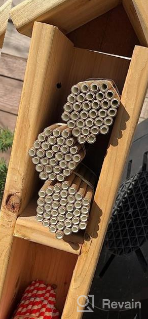 img 1 attached to 6 Inch Mason Bee Nesting Tube Refills Inserts For Outdoor And Garden Bee Houses - 200 Pieces Cardboard Replacement Tubes By ELCOHO review by Anthony Wilson