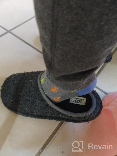 img 1 attached to Medium Little 👦 Boys' Plaid Dearfoams Slippers review by Joseph Hernandez