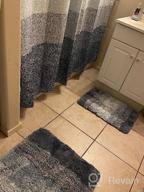 img 1 attached to Non-Slip Luxury Brown Microfiber Bath Rug Mat, Extra Soft And Absorbent Shaggy Carpet For Bathroom Floor, Tub And Shower 16X24, Machine Wash Dry. review by Scott Mcgowan