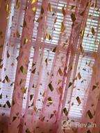 img 1 attached to Elegant Gold Foil Confetti Sheer Curtains - 84 Inches Long, Perfect For Living Room, Set Of 2 Panels review by Julpikz Bellemy