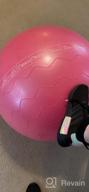 img 1 attached to Thick And Anti-Burst Exercise Ball With Quick Pump Included For Balance, Workout, Core Training, And Stability - Suitable For Gym, Office, And Indoor Use - EveryMile Yoga Ball (55-75Cm) review by Jack Boldt