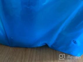 img 5 attached to Прочная синяя пластиковая футболка и сумки для покупок - многоразовые, размер 12x20 дюймов от LazyMe (100 шт. в упаковке)