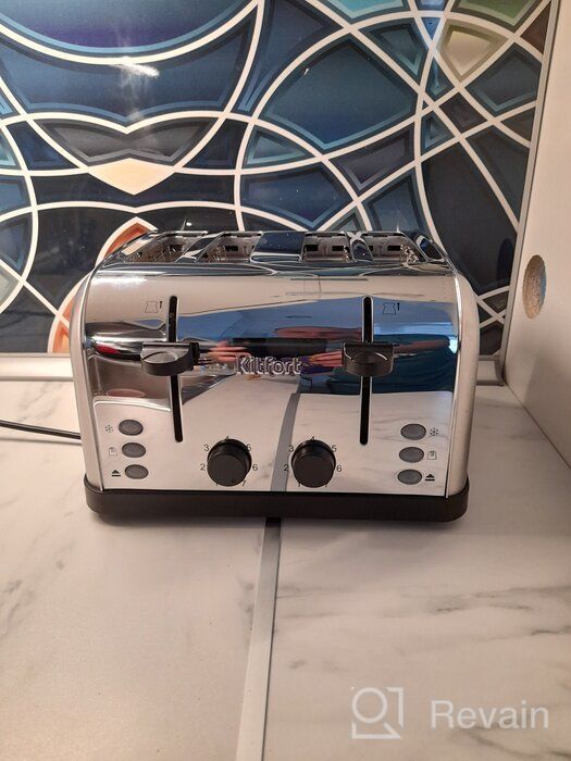 img 1 attached to Kitfort toaster KT-2016, silver review by Aashiva Pal ᠌