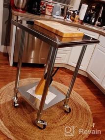img 6 attached to 12" X 24" Нержавеющая стальная рабочая столешница AmGood Металлический стол для использования на кухне и в гараже.