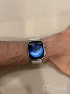 img 1 attached to ⌚ Revolutionize Your Style and Connectivity with Apple Watch Ultra 49mm Titanium Case Cellular Smart Watch, Titanium/Green Alpine Loop review by Ha Joon Bong ᠌