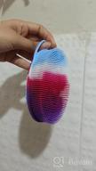 img 1 attached to Silicone Body Scrubber For Exfoliation: Easy To Clean, Long-Lasting, Hygienic, And Lathers Well - Includes Face Scrubber (Pink Color) review by Joshua Vogel