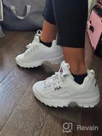 картинка 1 прикреплена к отзыву Fila Mens Disruptor Premium White Men's Shoes от Cyrus Wright