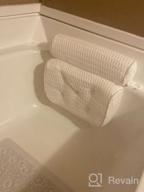 картинка 1 прикреплена к отзыву 4D Air Mesh Spa Pillow For Bath - Extra Thick, Soft & Quick Dry | Neck, Head, Shoulder & Back Support | Bathtub Pillow For Ultimate Comfort от Craig Galante