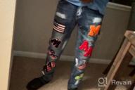 img 1 attached to Men'S Straight Slim Fit Ripped Distressed Jeans With Patches Pants By Enrica review by William Mistretta