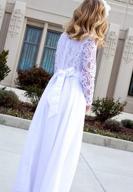 img 1 attached to Sophisticated Vintage Chiffon Flower Girl Dresses by ABAO SISTER review by Sameer Hilton