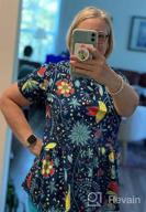 img 1 attached to Hibluco Women'S Summer Tops Short Sleeve Round Neck Floral Print Shirt Tunic Blouse review by Carlos Abood