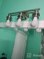 img 1 attached to Upgrade Your Bath Space With Revtronic Vanity Light Fixture 3-Light Bathroom Wall Lights In Modern Farmhouse Style review by Brandon Bullard