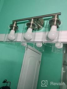 img 6 attached to Upgrade Your Bath Space With Revtronic Vanity Light Fixture 3-Light Bathroom Wall Lights In Modern Farmhouse Style
