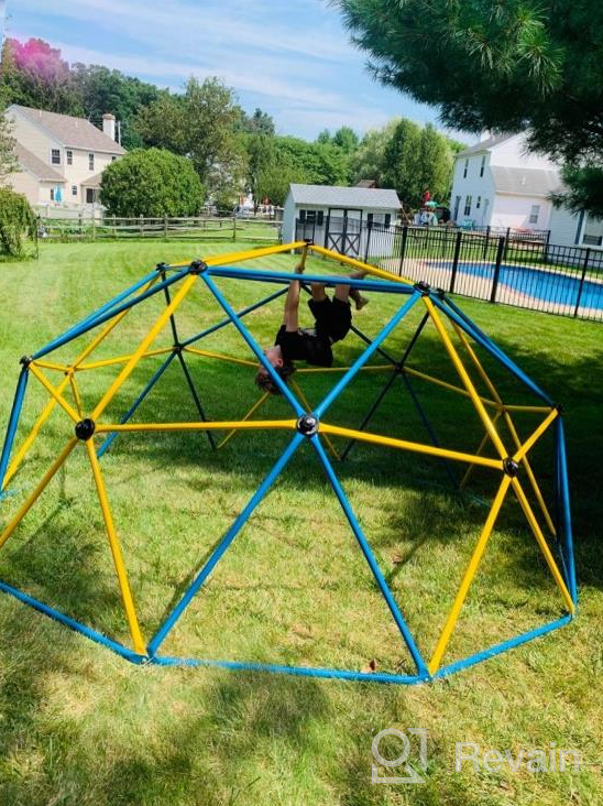 img 1 attached to Zupapa Dome Climber, 6FT Jungle Gym, Outdoor & Indoor Climbing Dome With 750LBS Weight Capability, Suitable For 1-6 Kids Climbing Frame review by Chris Fields