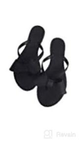 img 7 attached to Summer Sandals For Women: Flat Jelly Bow Flip-Flops With Rivets For Beach, Rain, Dressy And Cute Looks