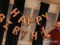 img 1 attached to Eco-Friendly Happy Birthday Balloon Banner - 16-Inch Mylar Foil Letters Sign Bunting For All Ages - Reusable Party Decorations And Supplies For Girls, Boys, And Adults review by Cashout Harden