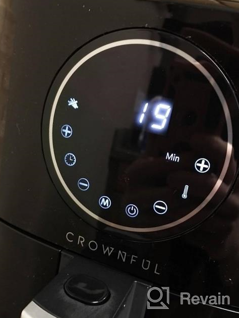 img 1 attached to CROWNFUL 5 Quart Air Fryer With LCD Digital Touch Screen And 7 Cooking Presets - Oilless Cooker With 53 Recipes, Nonstick Basket, 1500W ETL Listed (Black) review by Ashwin Worlds