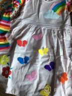 img 1 attached to Colorful Cotton Dresses with Floral and Animal Prints for Girls 3-8 Years - JUXINSU review by Nancy Gray