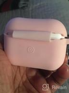 img 1 attached to Protect Your AirPods In Style With Hamile Silicone Case: Compatible With AirPods 1 & 2, LED Visible, And Comes With Keychain - Rose-Nightglow Purple review by Adam Madden