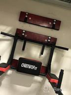 img 1 attached to OneTwoFit Power Tower Set - Multifunctional Wall-Mounted Pull-Up Bar, Chin-Up Bar, Dip Station - Ideal Indoor Home Gym Workout Equipment, Supports Up To 440 Lbs - OT126 Fitness Dip Stand review by Jessie Vrbensky