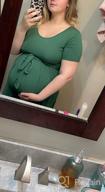img 1 attached to Stylish And Comfortable Maternity Dress For Moms-To-Be: SUNNYBUY Casual Swing Dress With Belt review by Jessie Wright