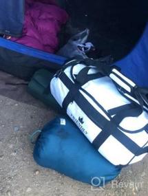 img 7 attached to Спортивная сумка SANDHAMN - водостойкая спортивная и дорожная сумка с ремнями для рюкзака - 60 л желтая сумка Weekender для мужчин и женщин от The Friendly Swede