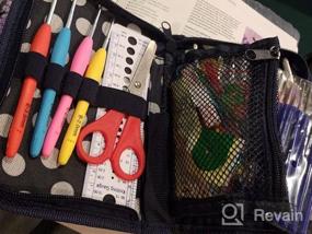 img 7 attached to Inscraft 82 Pcs Crochet Hook Set, 19 Sizes 0.6Mm-8Mm(L), Ergonomic Soft Grip Handles Crochet Needles (11 Sizes) Kit With Bag For Arthritic Hands, Crochet Starter Kit For Beginners Knitting Yarn Lovers