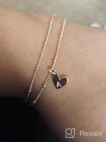 img 5 attached to 💕 Chic Initial Bracelets: Uniquely Personalized Valentines Pulseras for Girls' Jewelry