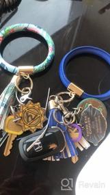 img 6 attached to Leather Tassel Key Ring Bracelet Wristlet - Stylish & Portable Women'S Gift For Keys Holder
