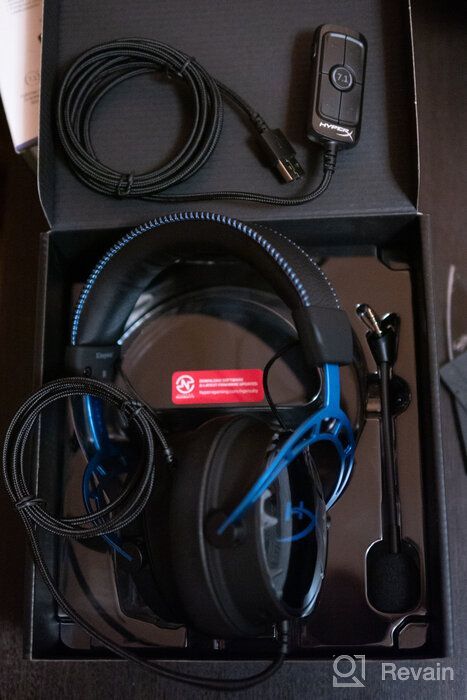 img 1 attached to HyperX Cloud Alpha S - The Ultimate PC Gaming Headset with 🎧 7.1 Surround Sound, Adjustable Bass, Dual Chamber Drivers, and Memory Foam in Blue. review by Thai Duc Bach ᠌