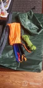 img 6 attached to Легкая водонепроницаемая палатка Grassman Footprint с сумкой для переноски - идеально подходит для кемпинга, походов и гамака от дождя