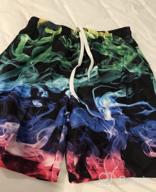 img 1 attached to Colorful Beachwear Drawstring Swimwear for Boys 👦 by Idgreatim: Functional and Fashionable Children's Swim Clothing review by Kevin Flores