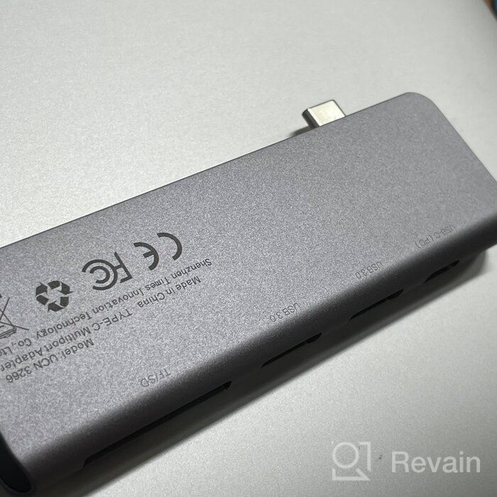 img 1 attached to 🎵 Baseus Harmonica USB Hub Connectors 5-Pack in Dark Gray review by Anastazja Zawada ᠌