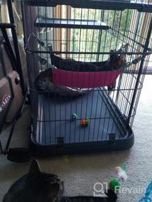 img 5 attached to Small Animal Hanging Hammock Bed For Guinea-Pig, Ferret, Cat & More - Cozy Activity Fun Toy!
