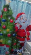 img 1 attached to Christmas Shower Curtain Set With 12 Hooks - Santa, Snowman & Xmas Decoration For Bathroom, 72"X72 review by Kavon Wiley