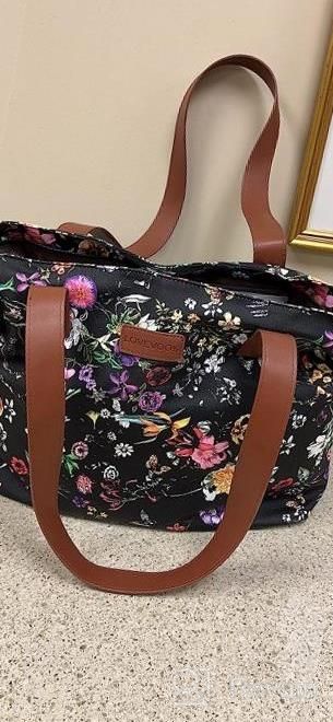 img 1 attached to Women'S Lightweight 15.6" Laptop Shoulder Tote Bag Work School Handbag Purse 2Pc Set By LOVEVOOK review by Ben Karlen