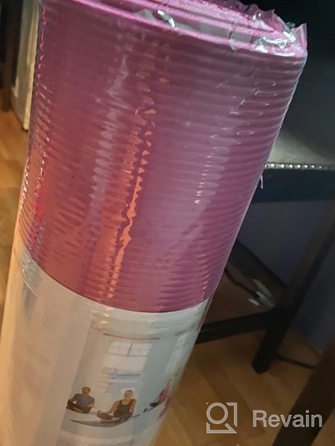 img 1 attached to Premium Thick Yoga Mat With Non-Slip Surface, Extra Large 72"L X 32"W Size, Carrying Strap And Bag Included, Ideal For Home Workouts And Fitness, Exercise Mat For Yoga And More review by Jacob Fish