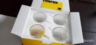 img 1 attached to 4-Pack Double Wall Glass Coffee Mugs With Big Handle, 380Ml (12.9OZ.), Clear For Latte, Iced Coffee Or Hot Beverages - PunPun Espresso Cups review by Dennis Chase