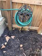 img 1 attached to Stainless Cast Aluminum Garden Hose Holder - Holds 125Ft 5/8" Hose | GOFORWILD 7008 review by Danielle Bates
