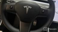 img 1 attached to Real Carbon Fiber Center Console Wrap For Tesla Model 3/Y - Stylish Decoration Cover With Armrest, Cup Holder Box, And Trim Accessories (Center Console) review by Shane Miller