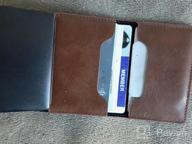 img 1 attached to 📇 Streamlined Leather Credit Card Sleeve with Aluminum Ejector review by Jordan Doyle