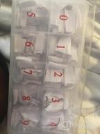 img 1 attached to 500 Clear French Style Artificial Nails - Half Tips With Box By Yimart® review by Samantha Cortez
