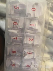 img 8 attached to 500 прозрачных искусственных ногтей во французском стиле - половинчатые типсы с коробкой от Yimart®