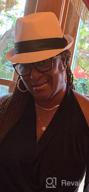 img 1 attached to Stylish Women'S Short Brim Straw Fedora Sun Hat For Summer By Verabella review by Robin Naber