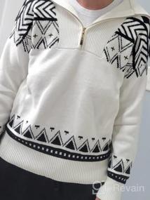 img 6 attached to Stay Cozy In Style With BLENCOT Women'S Oversized Half Zip Boho Sweater